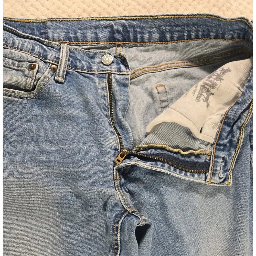 Levi's 541 Athletic Fit Jeans Mens 32x27 Blue Wash Tapered Denim #093